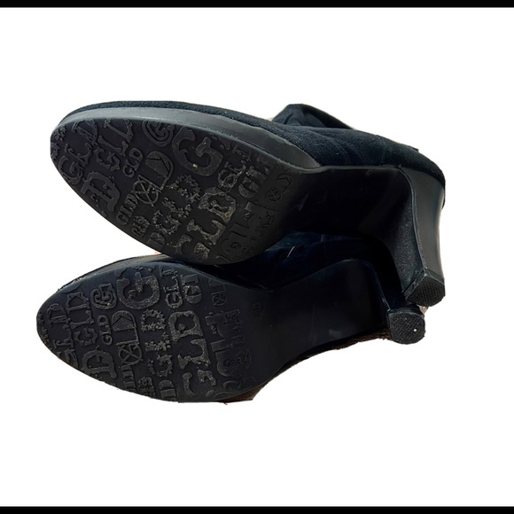 X-Appeal Faux Suede Black Zip up boots size 10 EUC - Picture 6 of 7